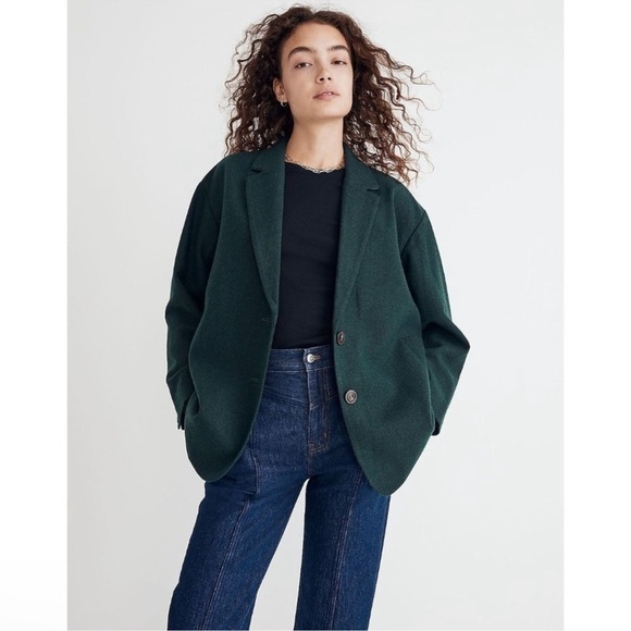 NWT MADEWELL Brushed Wool Dorset Blazer Coat Jacket Plus Size 2X sold out - Picture 1 of 5